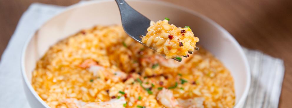 Risotto alla crema di scampi